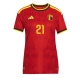 Billige Fotballdrakt Belgia Nathan Ngoy #25 Replika Hjemmedrakt Dame VM 2026 Kortermet Billige Fotballdrakt Belgia Nathan Ngoy #25 Replika Hjemmedrakt Dame VM 2026 Kortermet